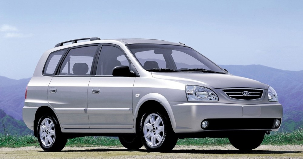 Kia Carens Minivan / MPV 2002 2004 reviews, technical