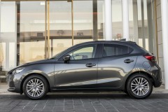 Gray Mazda 2 2019 side