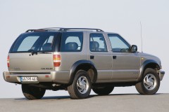 Gray Chevrolet Blazer 1998 back