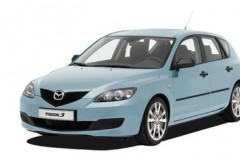 Azul claro Mazda 3 2006 hatchback frente