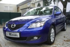 Azul Mazda 3 2006 hatchback frente