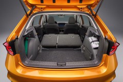 Skoda Fabia 2021 hečbeka bagāžnieks ar nolaistiem sēdekļiem